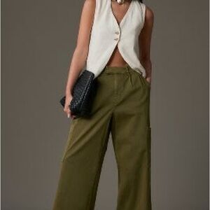 Like New Pilcro Pleated Wide Leg Cargo